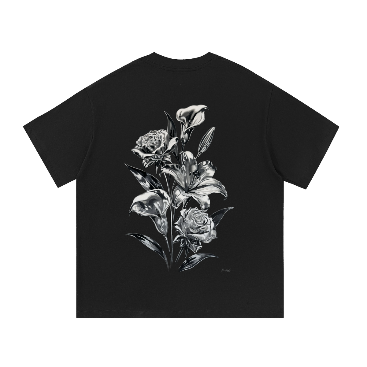 WITHIN REFLECTION - Essential Black Cotton T-Shirt