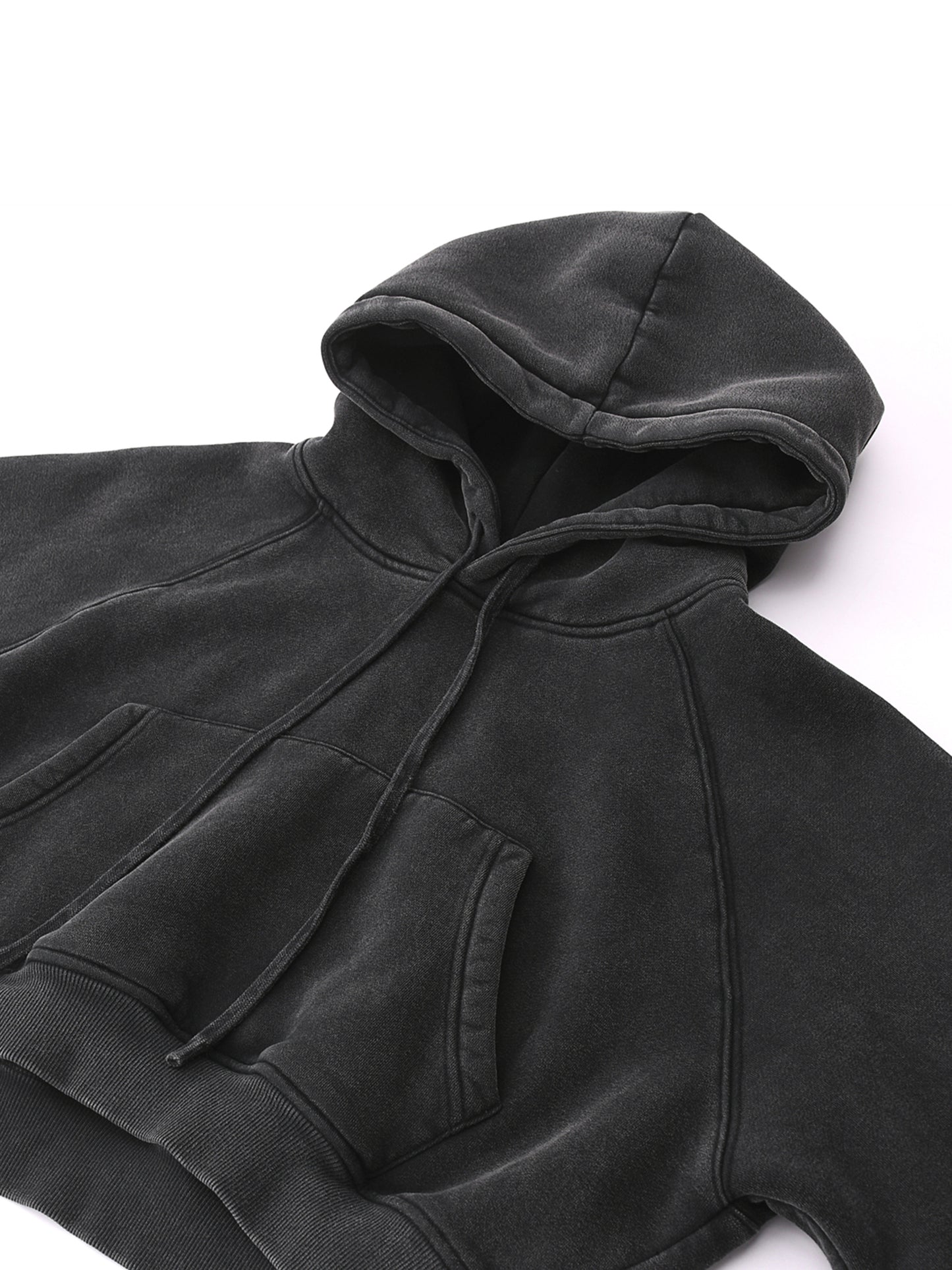 DRIVE - Cropped Zip-Through Hoodie