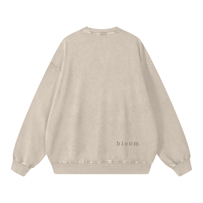 BLOOM - Acid Wash Oversize Sweatshirt