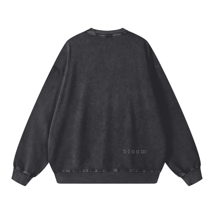 BLOOM - Acid Wash Oversize Sweatshirt