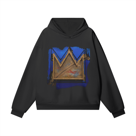 YOUNG KING - Oversize Heavyweight HIDDEN FRONT POCKET Fleece Hoodie