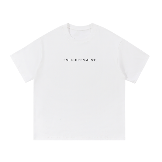 ENLIGHTENMENT - Essential White Cotton T-Shirt