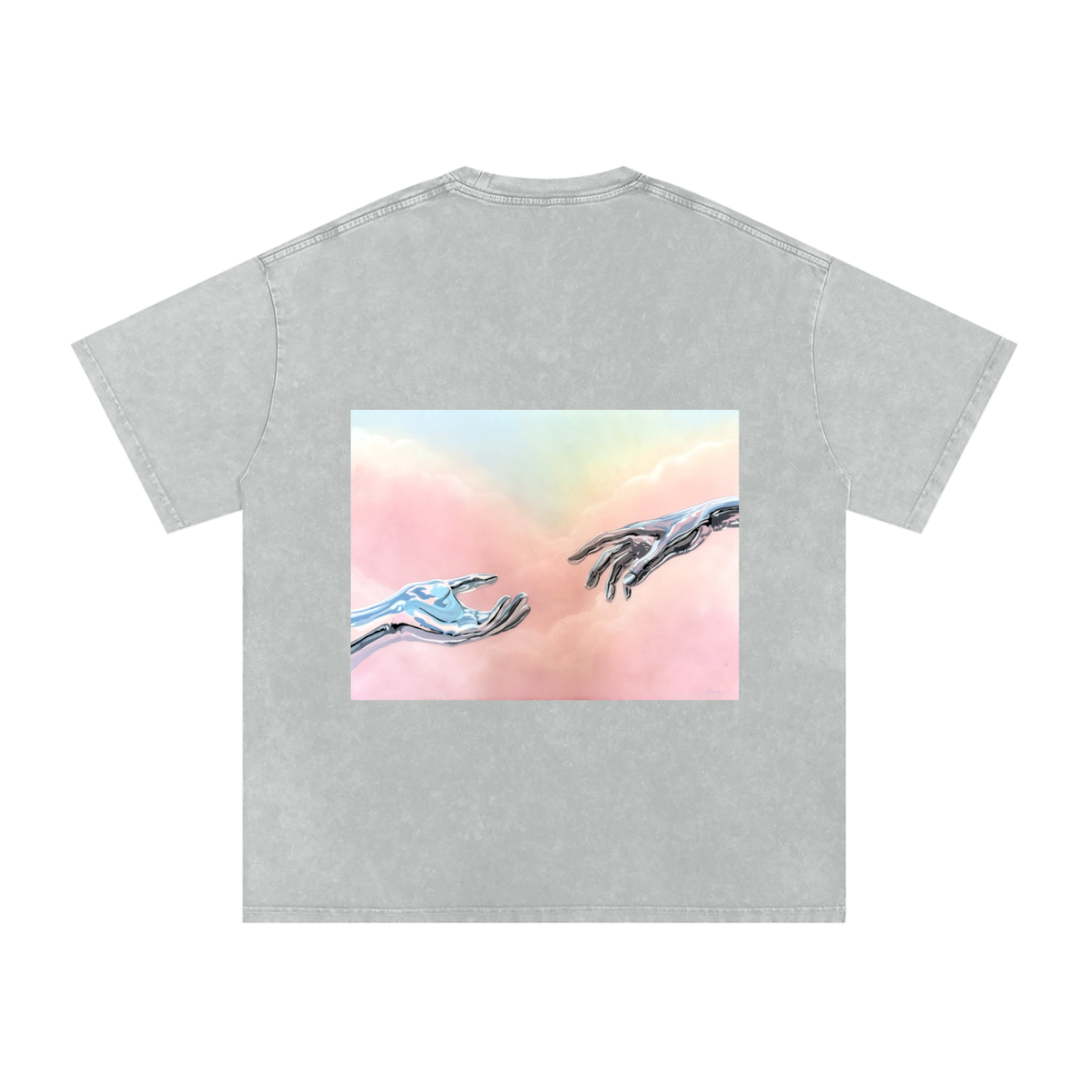 SEEK - Snow Washed Oversized Cotton T-Shirt