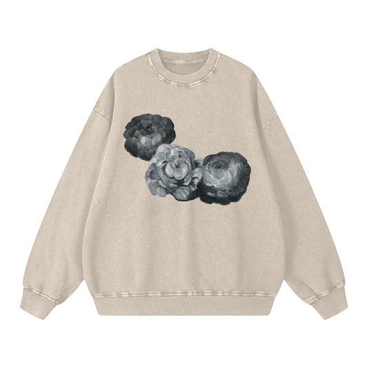 BLOOM - Acid Wash Oversize Sweatshirt