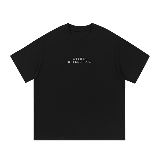 WITHIN REFLECTION - Essential Black Cotton T-Shirt