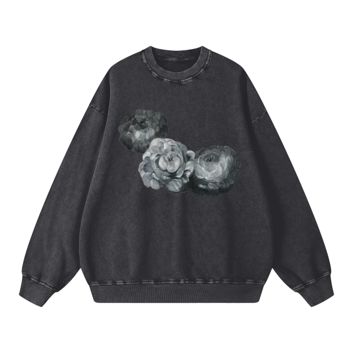 BLOOM - Acid Wash Oversize Sweatshirt