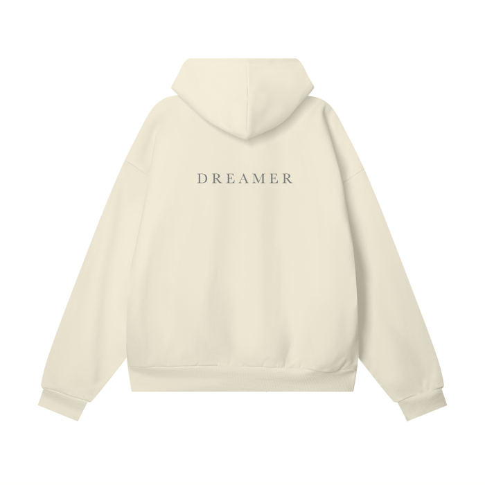 DREAMER - Oversize Heavyweight Hidden Pocket Fleece Hoodie