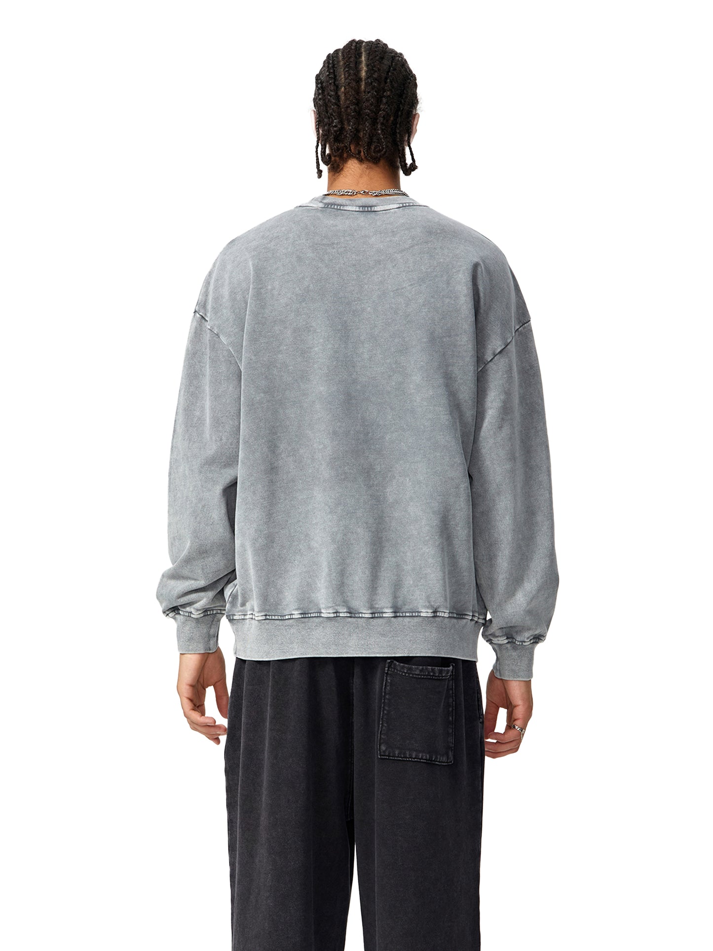 BLOOM - Acid Wash Oversize Sweatshirt